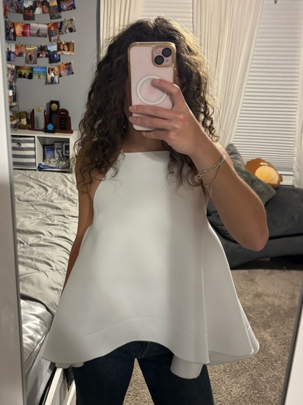 NWT MUEHLEDER open back flowy top